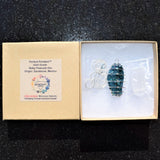 Perfect Pendant Baby Peacock Ore Crystal Energy Pendant 20" Silver Chain