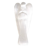 CHARGED 2.25" Selenite Crystal Hand-Carved Angel Peaceful Energy! ZENERGY GEMS