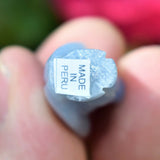 Angelite Angel Pendant Hand-carved Angelite Crystal + 20" Silver Chain