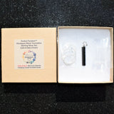 925 Sterling CHARGED Himalayan Black Tourmaline Perfect Pendant + 20" 925 Chain