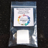 Angelite Angel Pendant Hand-carved Angelite Crystal + 20" Silver Chain