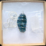 Perfect Pendant Baby Peacock Ore Crystal Energy Pendant 20" Silver Chain