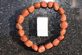 CHARGED Red Goldstone Crystal Bracelet Tumble Polished Stretchy REIKI