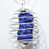 CHARGED Azurite Perfect Pendant ULTIMATE PSYCHIC STONE + 20" Silver Chain