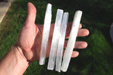 [10 Sets] Amazing Pure WHITE Selenite Natural Crystal Wands POWERFUL (40 pcs)