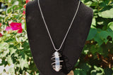 xRainbow Angel Aura Quartz Crystal Perfect Pendant™ 26" 925 Silver Chain WOW!!!