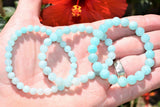 Premium CHARGED Amazonite Crystal 4mm - 8mm Bead Bracelet Stretchy ENERGY REIKI