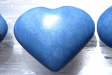 ZENERGY GEMS: CHARGED Angelite Crystal Heart Hand-Carved Peaceful Energy WOW!