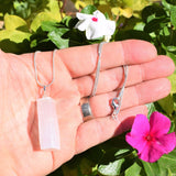 Perfect Pendant Moroccan Selenite Crystal Pendant + 20" Silver Chain WOW!!!