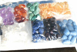 CHARGED 7 Chakra Crystal Set Hand-Carved & Polished  REIKI Energy! ZENERGY GEMS