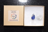 CHARGED Afghan Lapis Lazuli Crystal Perfect Pendant Tumble Polished + 20" Chain