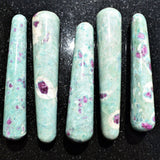 Charged Himalayan Ruby Fuchsite Massage Wand Crystal Healing Energy ~70g