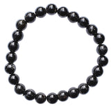 Premium CHARGED Black Tourmaline Crystal 8mm Bead Bracelet Stretchy ENERGY REIKI