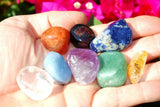 CHARGED 7 Chakra Crystal Set Hand-Carved & Polished  REIKI Energy! ZENERGY GEMS