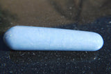 CHARGED Angelite Round 3.8" Wand Reflexology Massage Crystal Healing Energy 80g