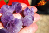 [3] CUTE Tibetan Elestial Amethyst Crystal Clusters Energy Healing Reiki ~150cts