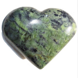 [1] MD Nephrite Inca Jade Crystal Puffy Heart / Palm Stone Reiki ZENERGY GEMS