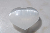 [2] MD 2" SELENITE POCKET PUFFY HEART Healing Crystal Reiki - ZENERGY GEMS