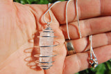 Perfect Pendant Danburite Crystal Pendant + 20" Chain SYN 12 ZENERGY GEMS