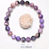 Premium CHARGED Charoite Crystal 8mm Bead Bracelet Stretchy ENERGY REIKI