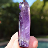 CHARGED 2" Himalayan Amethyst Crystal Hand-Carved Angel Peaceful Energy!