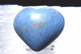 ZENERGY GEMS: CHARGED Angelite Crystal Heart Hand-Carved Peaceful Energy WOW!