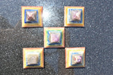 [1] Charged 2" 7 Chakra Pyramid Layered Crystals Healing Energy REIKI ~88g