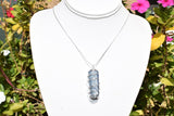 Premium Grade Brazilian Blue Kyanite Crystal Perfect Pendant + 20" Silver Chain