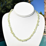 CHARGED Prehnite Crystal 18" Necklace Healing Energy REIKI WOW!!!