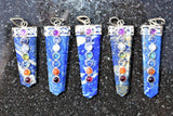 CHARGED 7 Chakra Lapis Lazuli Crystal Perfect Pendant + 20" Chain WOW!