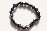 CHARGED Hematite Crystal Bracelet Tumble Polished Stretchy ENERGY REIKI WOW!!!