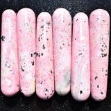 CHARGED Rhodochrosite 4.0" Crystal Wand Reflexology Massage Energy Healing 96g