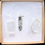 CHARGED Faceted K2 Granite (Azurite) Crystal Perfect Pendant + 20" Chain