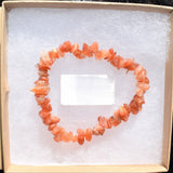 Premium CHARGED Sunstone Crystal Chip Stretchy Bracelet REIKI