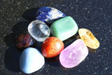 CHARGED 7 Chakra Crystal Set Hand-Carved & Polished  REIKI Energy! ZENERGY GEMS