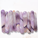 Charged 4.5" Himalayan Amethyst Massage Wand Crystal Healing Energy REIKI ~72g