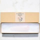 Charged 4" Fluorescent Pink Mangano Calcite Wand Reflexology Massage ~50g