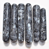 Flashy Charged 4" Larvikite Crystal Massage Wand Crystal Healing Energy ~78g