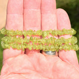 CHARGED Premium Peridot Crystal Chip Stretchy Bracelet Healing Energy REIKI