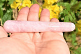 Charged 4.5" Rose Quartz Massage Wand Crystal Healing Energy REIKI ~72g