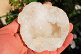 [2] Two x 4" Natural Geode Pairs Crystal Geode Quartz Druze Specimen Moroccan