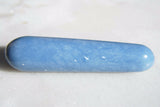 CHARGED Angelite Round 3.8" Wand Reflexology Massage Crystal Healing Energy 80g