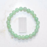 Premium CHARGED Green Aventurine Crystal 8mm Bead Bracelet Stretchy ENERGY REIKI