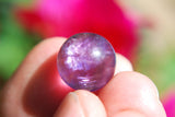 xCUTE Baby Tibetan Amethyst Sphere Perfect Pendant™ + 26" 925 Silver Chain