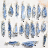 CHARGED REIKI Wrapped Brazilian Blue Kyanite Perfect Pendant + 20" Chain e