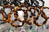 CHARGED Tiger Eye Crystal Bracelet Tumble Polished Stretchy ENERGY REIKI WOW!!!