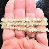 Premium CHARGED Prehnite Crystal Chip Stretchy Bracelet Healing REIKI Energy!