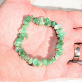 Premium CHARGED Chrysoprase Crystal Chip Stretchy Bracelet REIKI Energy!