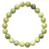 Premium CHARGED Chinese Green Jade Crystal 8mm Stretchy Bracelet  PROTECTION