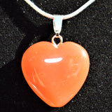 Perfect Pendant Carnelian Agate HEART Pendant + 20" Chain: ZENERGY GEMS